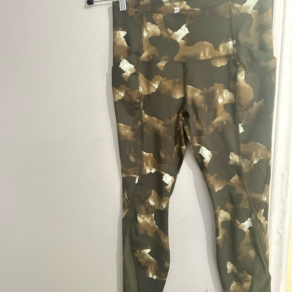 All in Motion Kids Camouflage Leggings - Green and Brown